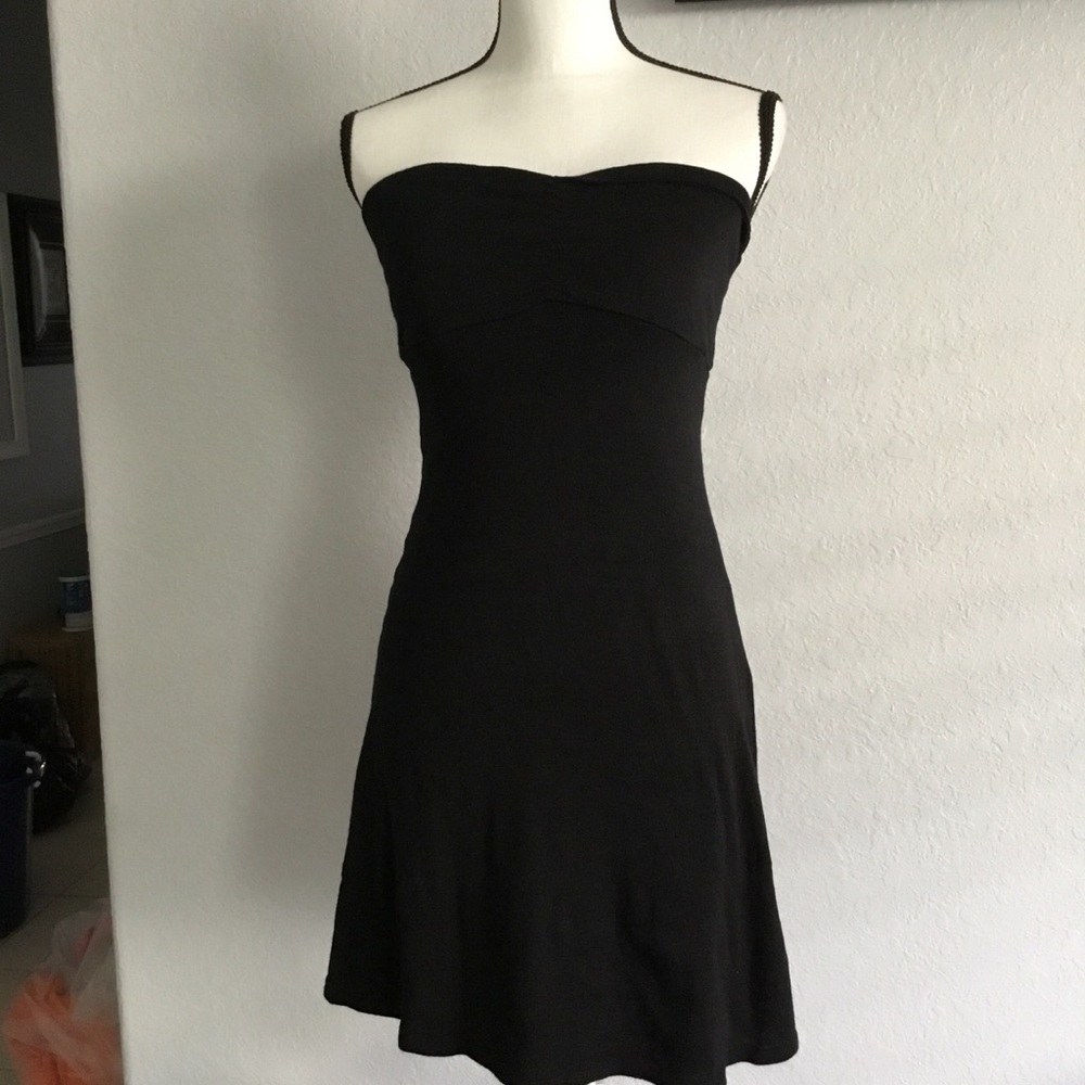 Hot Luxx Couture Black Tube Dress Sm new no tags.